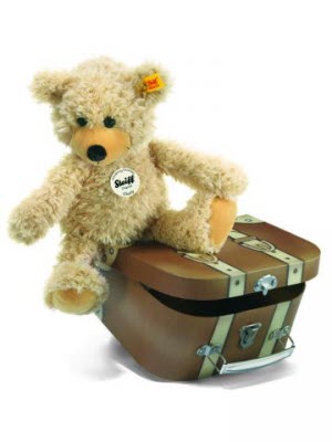 Teddybär Fynn beige "Knopf im Ohr" 28 cm STEIFF® 111471 mit Koffer Teddy Bär 